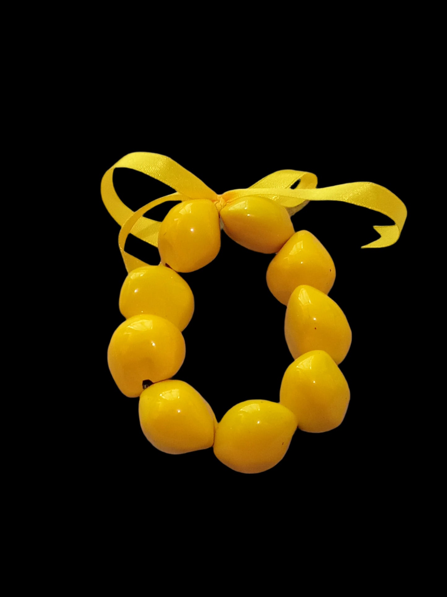 Yellow Solid Color Kukui Bracelet