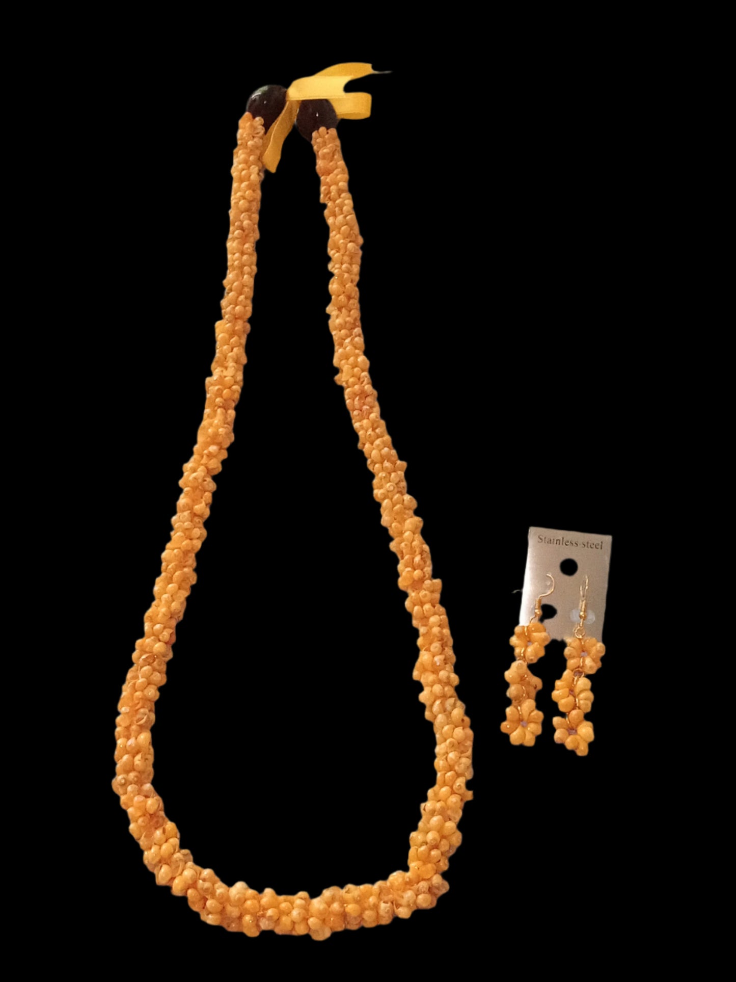 Mongo Shell Ring Lei (Yellow) Set