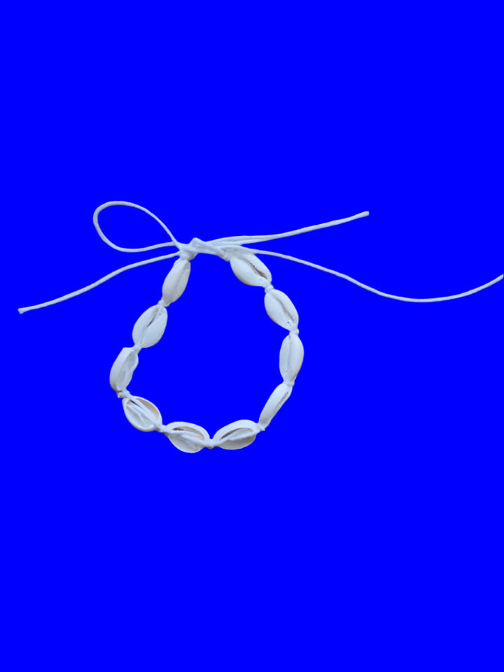 SKELETON COWRIE SHELL ANKLET