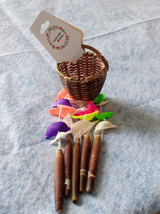 Small Brown  Basket Windchime